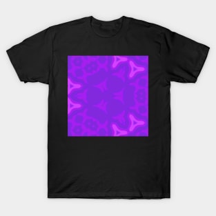 Kaleidoscope of Crystal Lines Of Purples and Blue T-Shirt